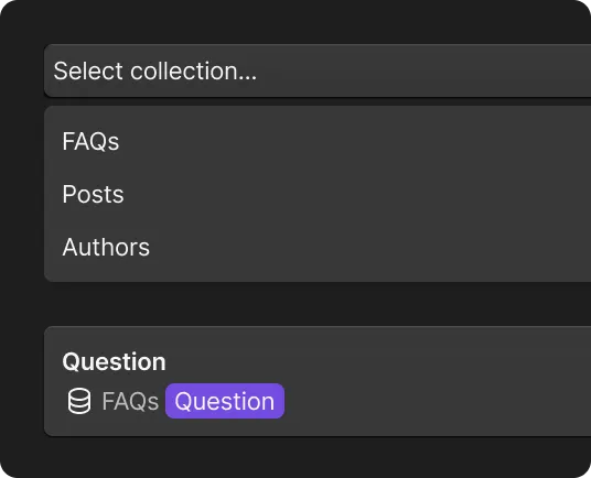 Schema Flow collection mapping
